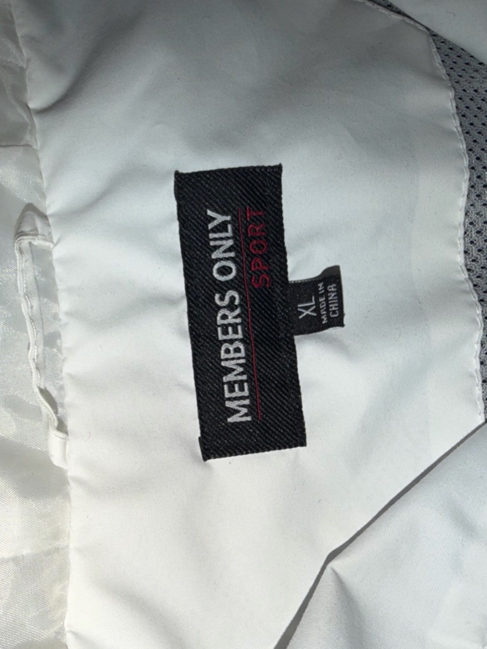 Members Only White and Black Sport Jacket - Picture 3 of 4
